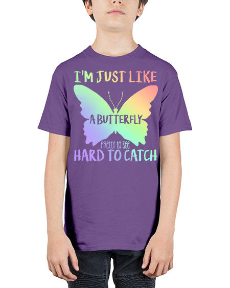 im just like a butterfly pretty to see - butterfly - Youth Tee Unisex