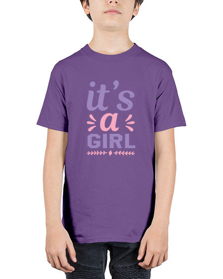 its a girl Style 132# - baby shower - Youth Tee Unisex