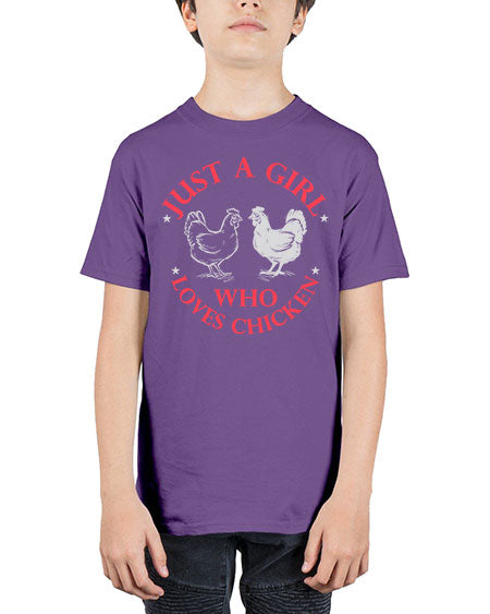 just a girl who loves chicken Style 3# - chicken - Youth Tee Unisex