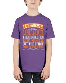 let parents bequeath to their children not riches but the spirit of reverence 369# - parents day - Youth Tee Unisex