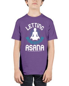 letting go is the hardest asana  407# - yoga - Youth Tee Unisex