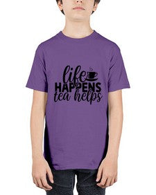 life happens tea helps 1309# - tea - Youth Tee Unisex