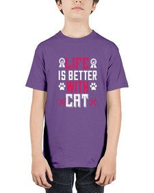 life is better with cat Style 65# - cats - Youth Tee Unisex