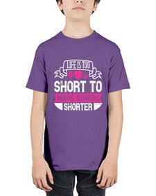 life is too short to make others shorter 317# - vegan - Youth Tee Unisex
