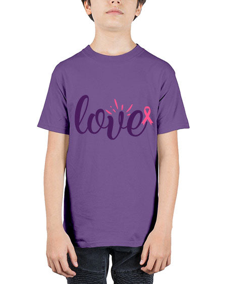 love Style 7# - breast cancer - Youth Tee Unisex