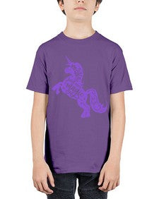 make your own magic colored 283# - unicorn - Youth Tee Unisex
