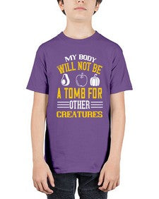 my body will not be a tomb 348# - vegan - Youth Tee Unisex