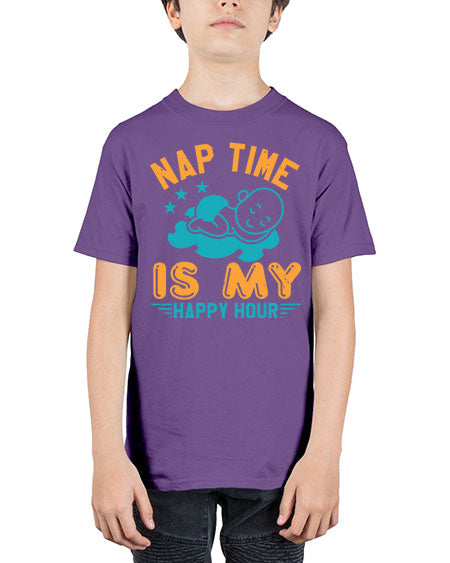 nap time is my happy hour Style 160# - baby shower - Youth Tee Unisex