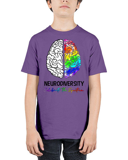 neurodiversity celebrate the specturm - autism - Youth Tee Unisex