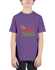 one grateful teacher Style 322# - teacher - Youth Tee Unisex