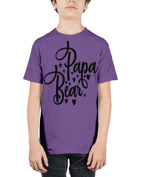 papa bear 219# - bears - animals - Youth Tee Unisex