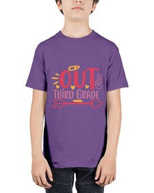 peace out third grade 646# - third grade - Youth Tee Unisex