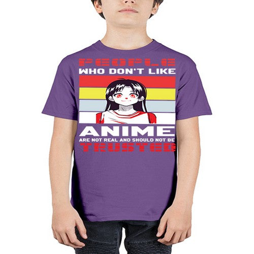 people who dont like anime are not to be trusted273# - anime - Youth Tee Unisex