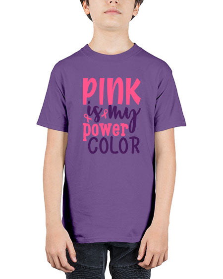 pink is my power color Style 5# - breast cancer - Youth Tee Unisex