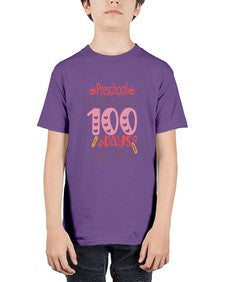 preschool grade survived days of me 683# - prek headstart - Youth Tee Unisex