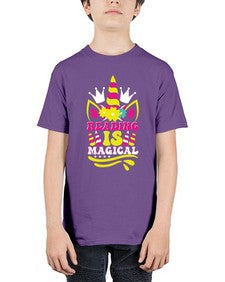 reading is magical 366# - unicorn - Youth Tee Unisex