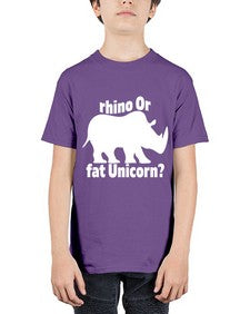 rhino or fat unicorn 376# - unicorn - Youth Tee Unisex