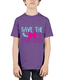 save the unicorns 390# - unicorn - Youth Tee Unisex