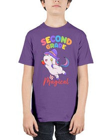 second Grade is Magical Unicorn 821# - second grade - Youth Tee Unisex