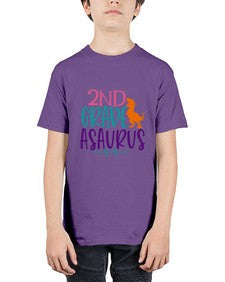 second grade asaurus 808# - second grade - Youth Tee Unisex