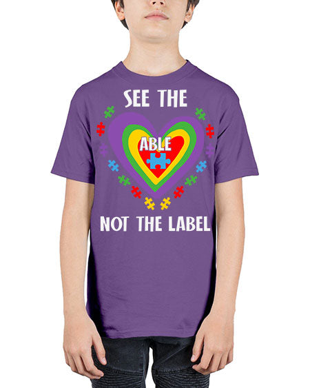 see the able not the 115# - autism - Youth Tee Unisex