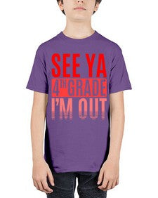 see ya fourth grade im out 842# - fourth grade - Youth Tee Unisex