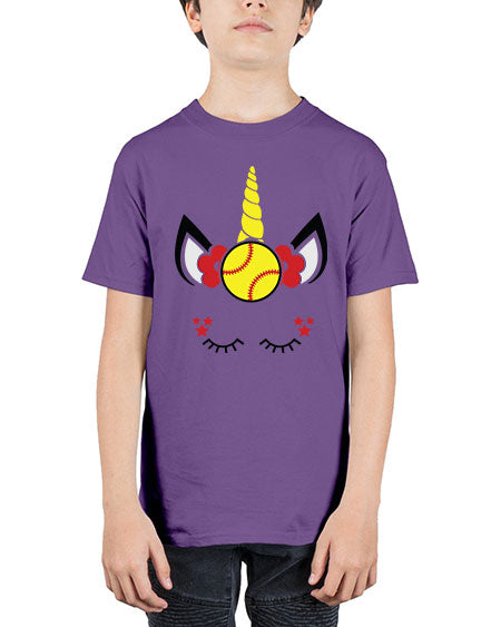 softball unicorn 400# - softball - Youth Tee Unisex