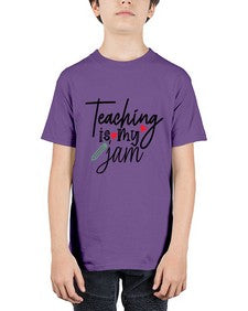 teaching is my jam Style 404# - teacher - Youth Tee Unisex
