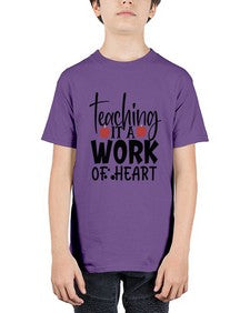 teaching it a work of heart Style 406# - teacher - Youth Tee Unisex