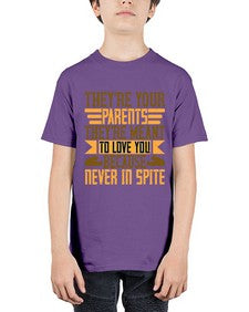 theyre your parents theyre meant to love you because never in spite 618# - parents day - Youth Tee Unisex