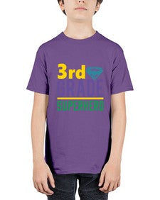 third Grade Superhero 976# - third grade - Youth Tee Unisex