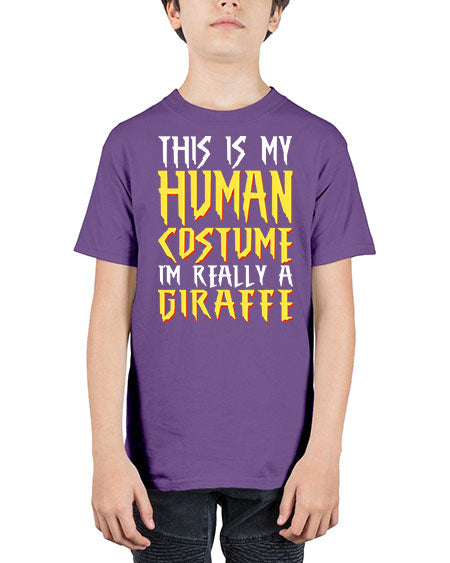 this is my human costume im really a giraffe - giraffee - Youth Tee Unisex