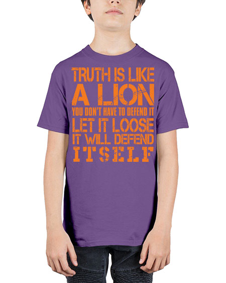 truth is like a lion - lion - Youth Tee Unisex