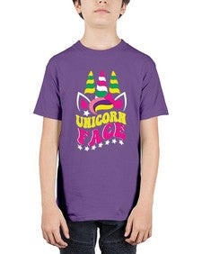 unicorn face 459# - unicorn - Youth Tee Unisex