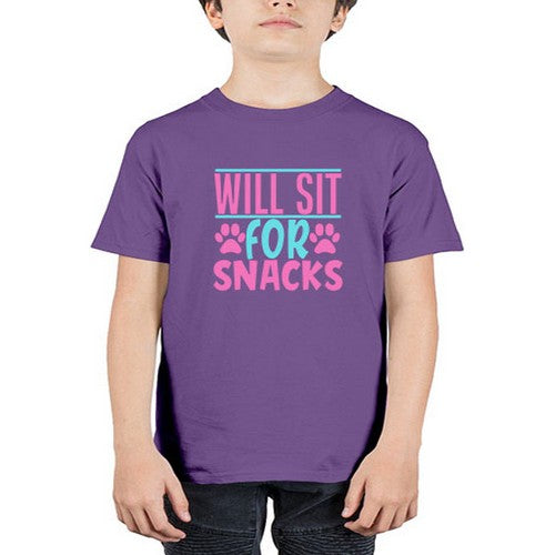 will sit for snacks Style 57# - dogs - Youth Tee Unisex