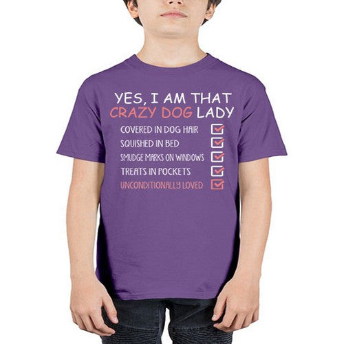 yes i am that crazy dog lady - dogs - Youth Tee Unisex