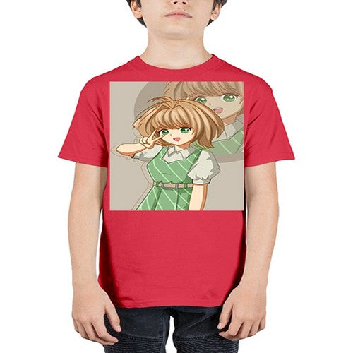 A beautiful and cute girl with dress 103# - anime - Youth Tee Unisex