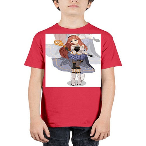 A beautiful girl with magic wand game 23# - anime - Youth Tee Unisex