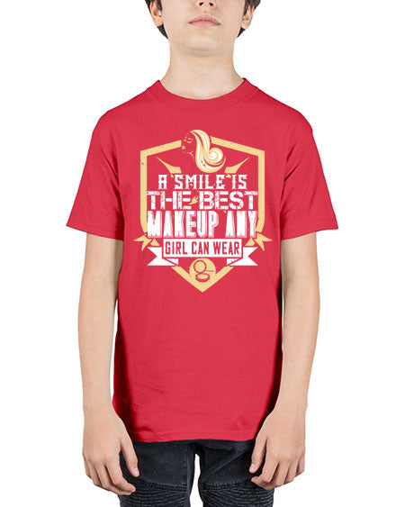 A smile is the best makeup any girl can wear Style 261# - beauty - fashion - Youth Tee Unisex
