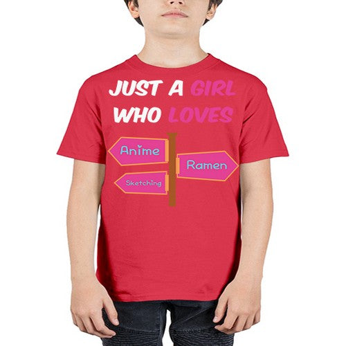AGirl Who Love Anime Ramen Anime 189# - anime - Youth Tee Unisex