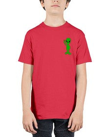 Alien in Pocket Side 3# - ufo - Youth Tee Unisex