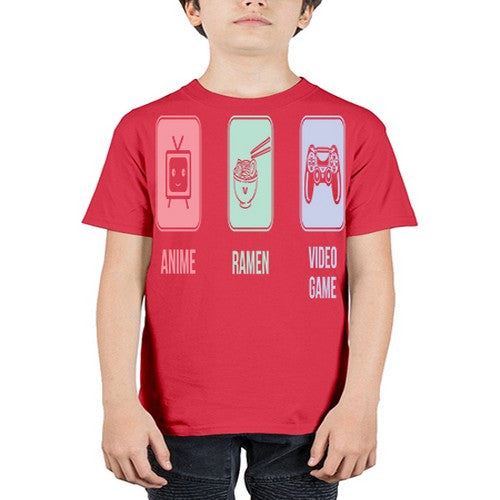Anime Ramen Video Game Otaku Workout 219# - anime - Youth Tee Unisex