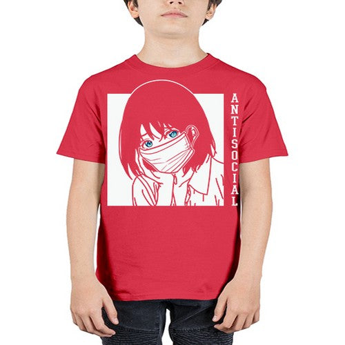 Anti Social Japanese Text Anime Anime 221# - anime - Youth Tee Unisex