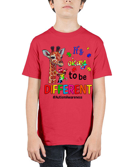 Autism Giraffe - autism - Youth Tee Unisex