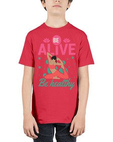 Be Alive be Healthy 112# - yoga - Youth Tee Unisex