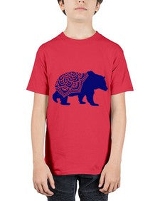 BearMandala 253# - mandala - Youth Tee Unisex