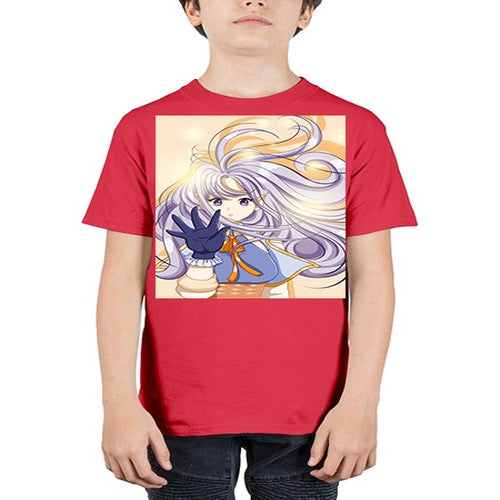 Beautiful and cute fairy with long purple hair 68# - anime - Youth Tee Unisex