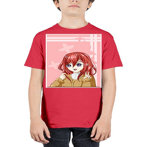 Beautiful and pretty little girl red long hair with 106# - anime - Youth Tee Unisex