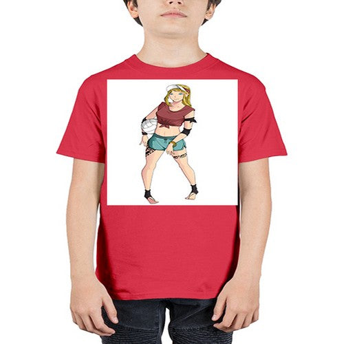 Beautiful girl volley in summer beach 38# - anime - Youth Tee Unisex