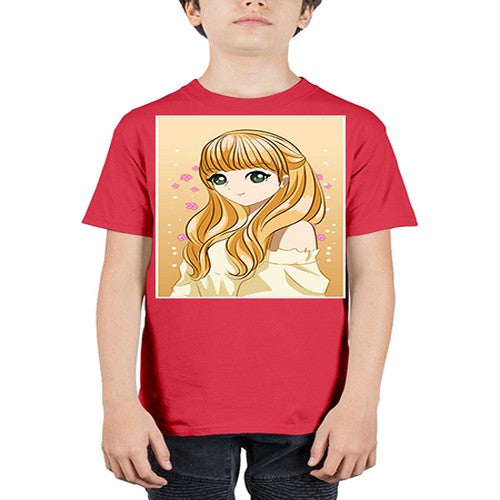 Beautiful princess blonde hair 147# - anime - Youth Tee Unisex